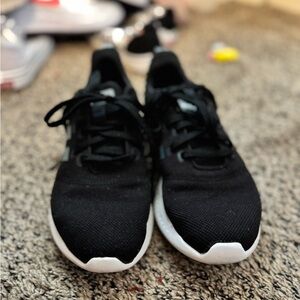 Adidas Black cloud foam Sneakers with White Details